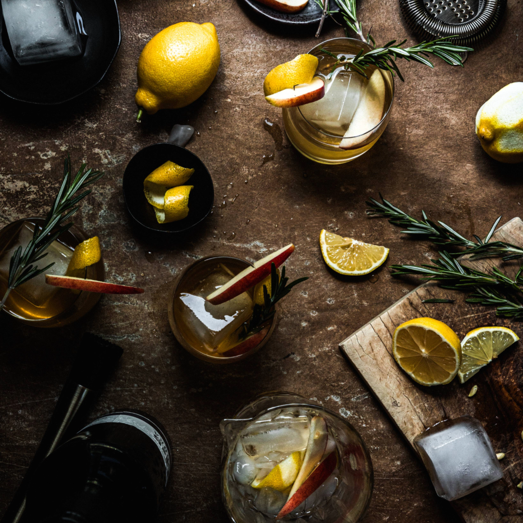 APPLE ROSEMARY WHISKY SOUR