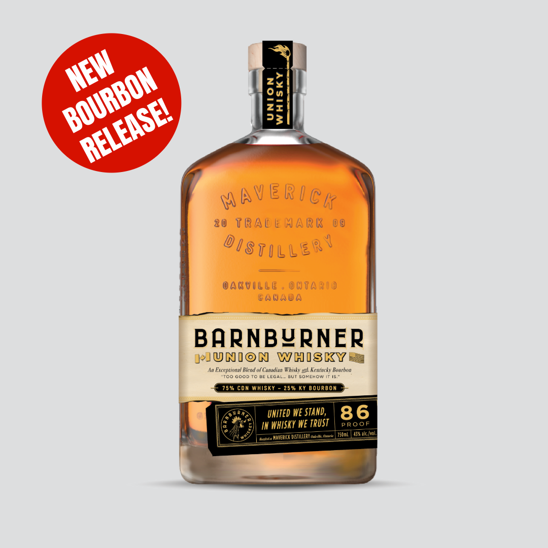 BARNBURNER UNION WHISKY - 86 Proof / 43% abv. – Maverick Distillery