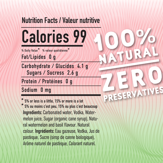 TAG VODKA SELTZER - Watermelon Basil
