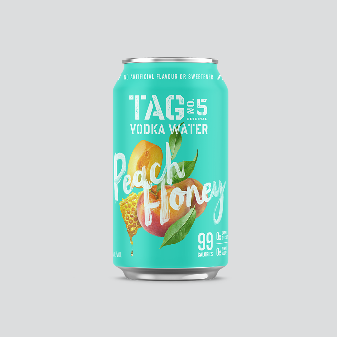 TAG No.5 Vodka Water - Peach Honey