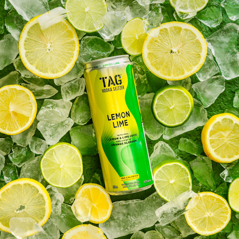 TAG VODKA SELTZER - Lemon Lime