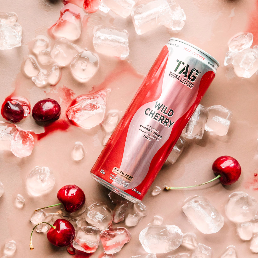 TAG VODKA SELTZER - Wild Cherry with Yuzu