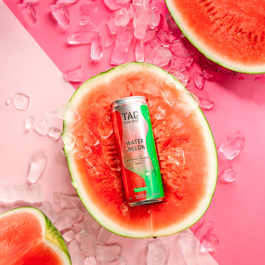 TAG VODKA SELTZER - Watermelon Basil