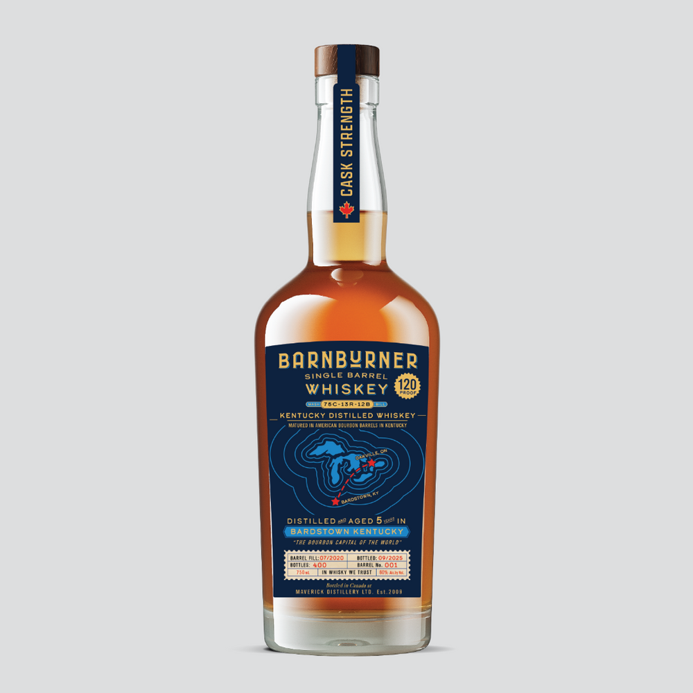 BARNBURNER CASK-STRENGTH BOURBON - 60% abv.