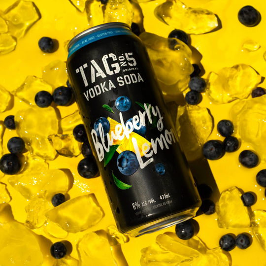 TAG VODKA SODA - Blueberry Lemon