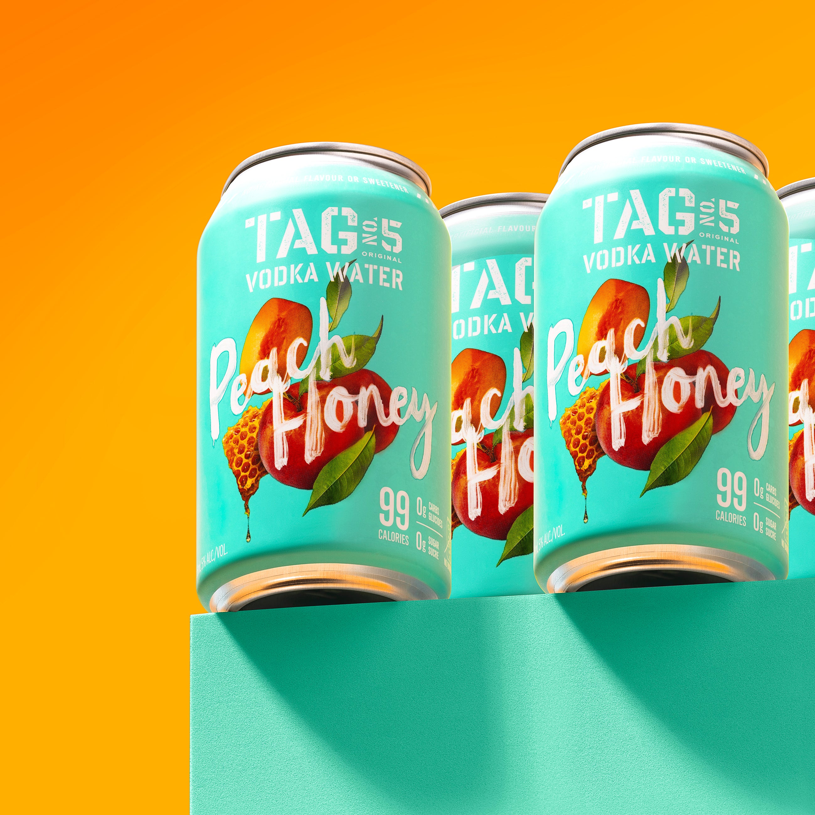 TAG No.5 Vodka Water - Peach Honey – Maverick Distillery