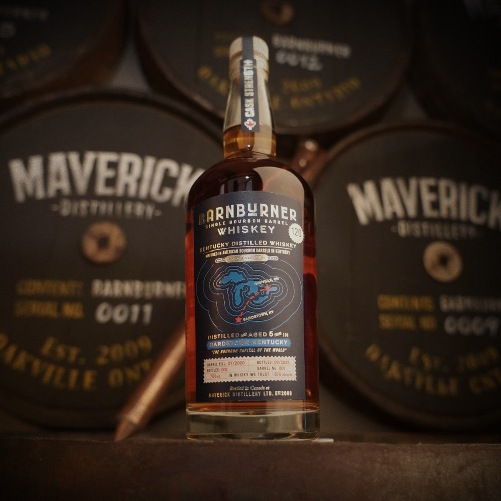 BARNBURNER CASK-STRENGTH BOURBON - 60% abv.