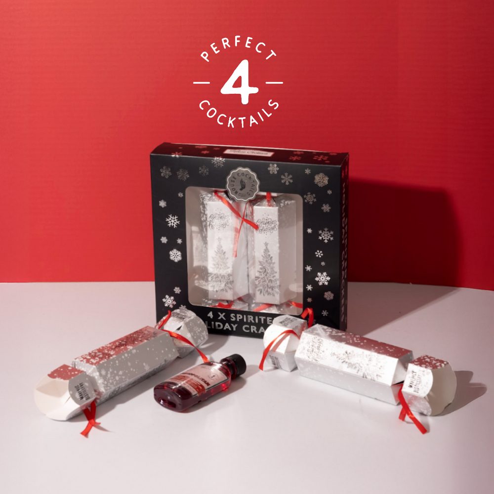HOLIDAY CRACKERS with COCKTAILS, CROWN & JOKE