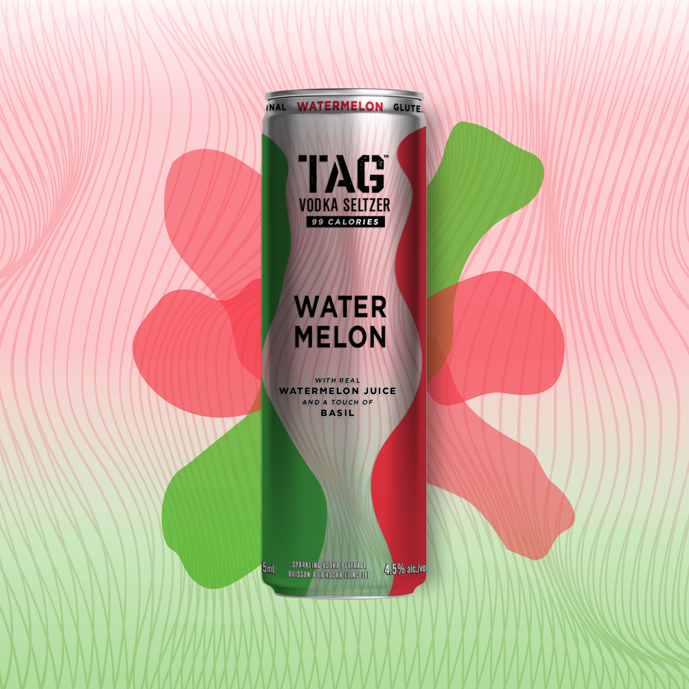 TAG VODKA SELTZER - Watermelon Basil