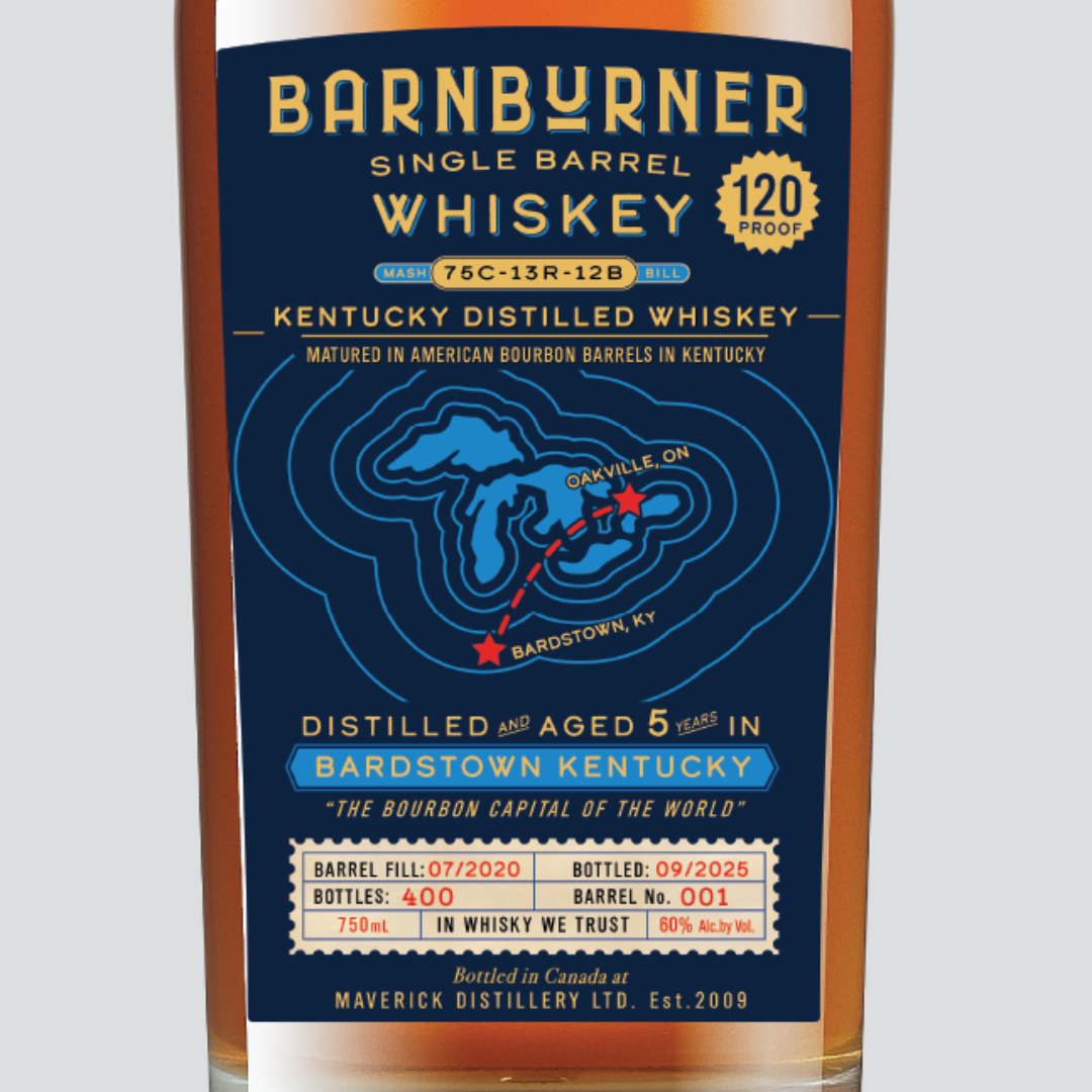 BARNBURNER CASK-STRENGTH BOURBON - 60% abv.