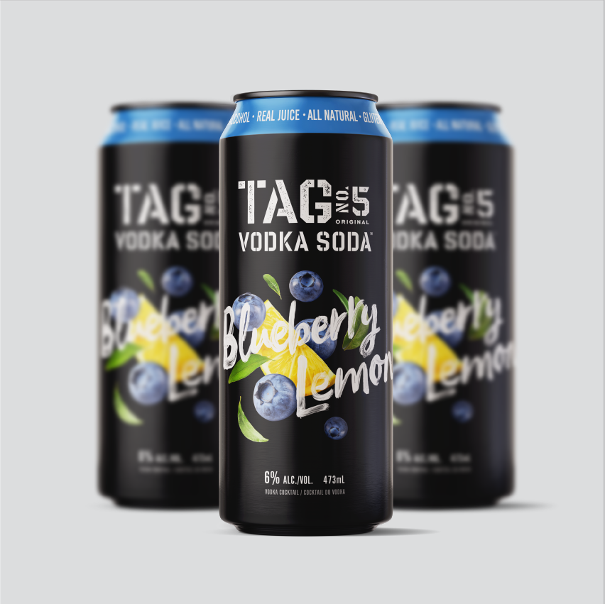 TAG VODKA SODA - Blueberry Lemon